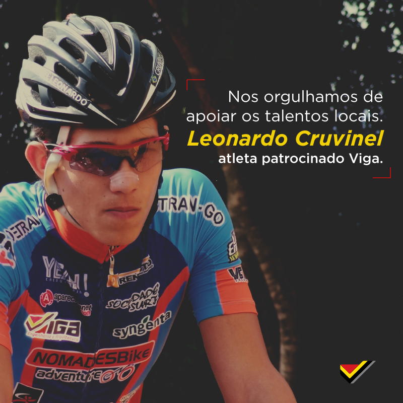 O ciclista mineirense Leonardo Cruvinel